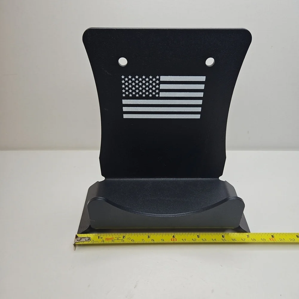 Black Wall Mount with American Flag Design